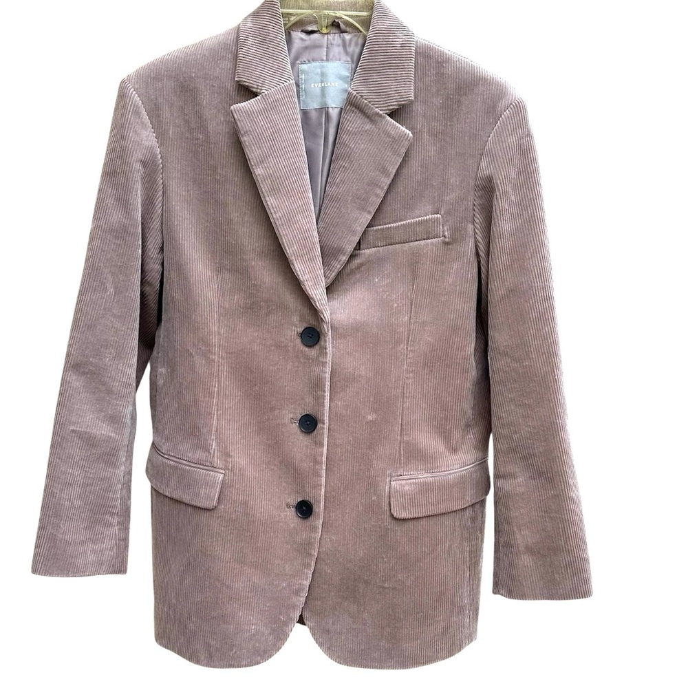 Everlane The Corduroy 80’s Women’s Blazer Taupe Grey Size 2